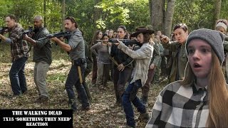 The walking dead episode 7x15 'Something they need' reaction