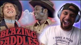 BLAZING SADDLES (1974) Movie Reaction (LIVE) First Time Watching - What did I just watch!