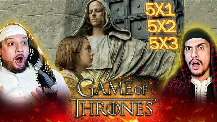 GAME OF THRONES 5x1 & 5x2 & 5x3 Reaction! | First Time Watch| Arab Muslim Brothers Reaction