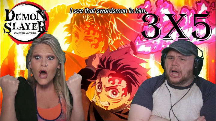 DEMON SLAYER: KIMETSU NO YAIBA 3x5 REACTION |