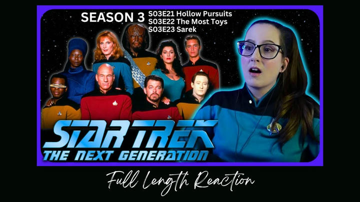 🖖Star Trek TNG S03E21-23 Full Length Reaction