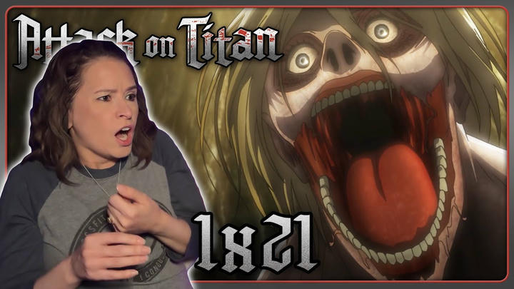Attack on Titan 1x21 EDITED Reaction | Crushing Blow: The 57th Exterior Scouting Mission, Part 5 | DUB