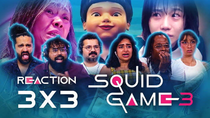 [Uncut] Squid Game 3x3 - Group reaction!