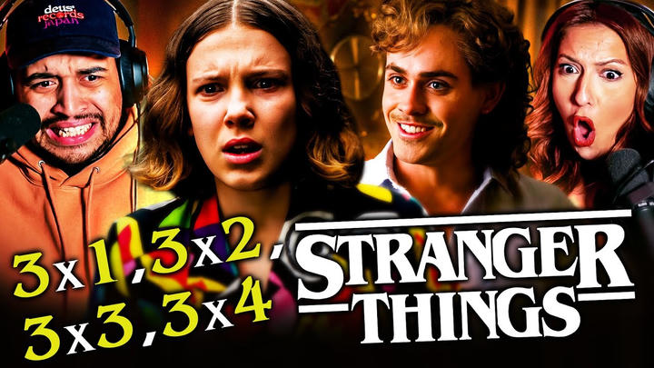 STRANGER THINGS SEASON 3 EPISODES 1, 2, 3 & 4 FULL LENGTH REACTION – WATCH ALONG