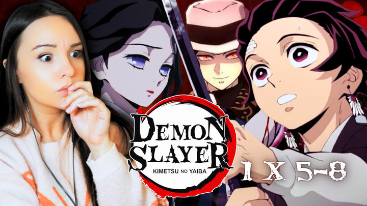 Demon Slayer | S1 x E5-8 | Unedited Reaction