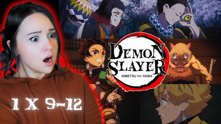 Demon Slayer | S1 x E9-12 | Unedited Reaction