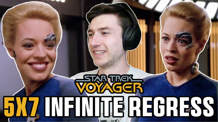 EXTRA EARLY UNCUT - STAR TREK VOYAGER 5X7 - Infinite Regress