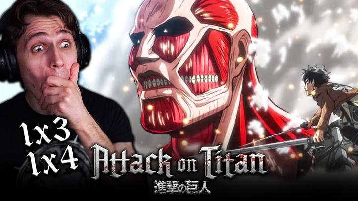 Attack on Titan 1x3 & 1x4 YouTube Reaction!