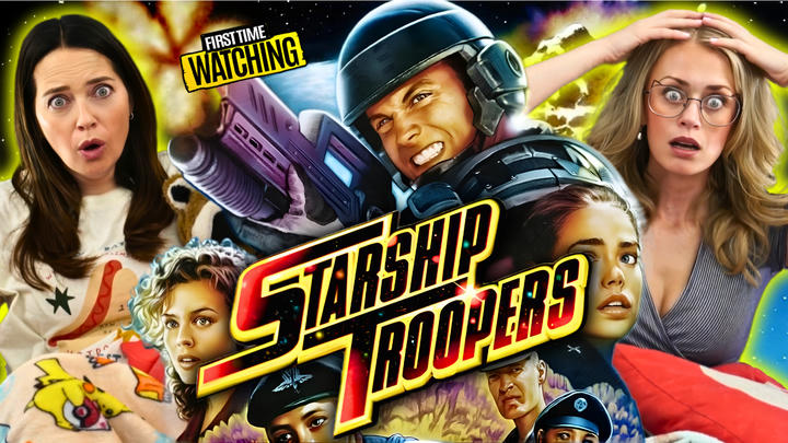 Starship Troopers Reaction (Amy and Gina) YouTube version (early access and no ads)