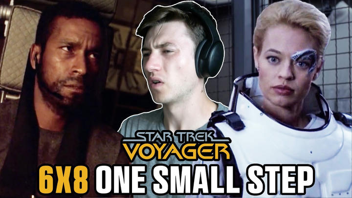 EXTRA EARLY UNCUT - STAR TREK VOYAGER 6X8  - One Small Step