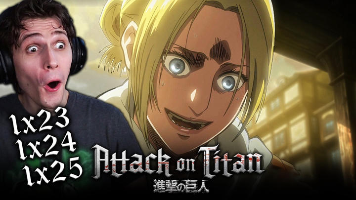 Attack on Titan 1x23, 1x24, & 1x25 YouTube Reaction!