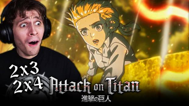 Attack on Titan 2x3 & 2x4 YouTube Reaction!