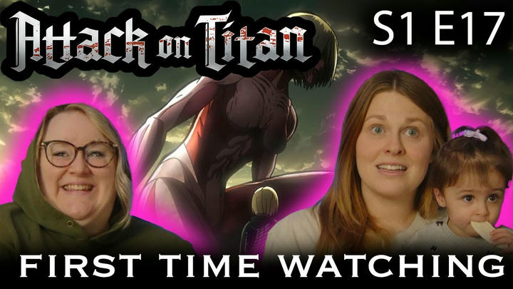 Attack On Titan DUB | S1 E17 |"Female Titan" | FIRST TIME REACTION