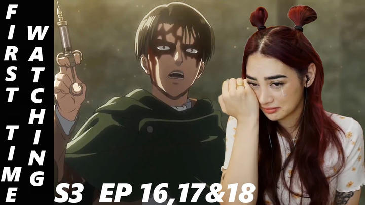 THIS IS BREAKING MY HEART! // Attack On Titan Reaction S3 EP 16,17&18