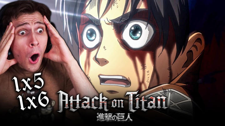Attack on Titan Season 1 Episode 5 & 6 REACTION!! (ANIME VIRGIN)
