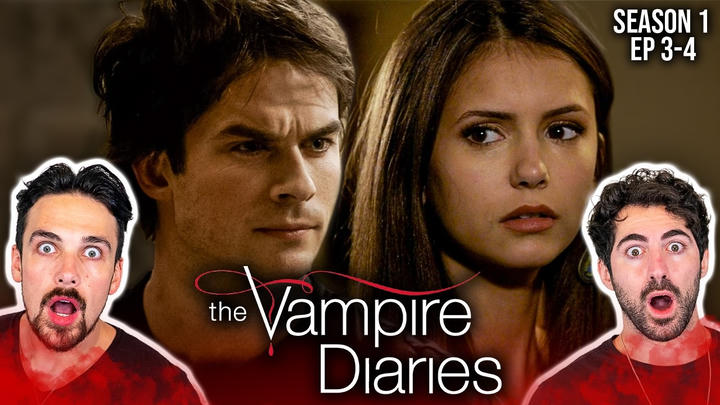 *THE VAMPIRE DIARIES* we can already tell there's gonna be a LOT of tension... | First Time Watching