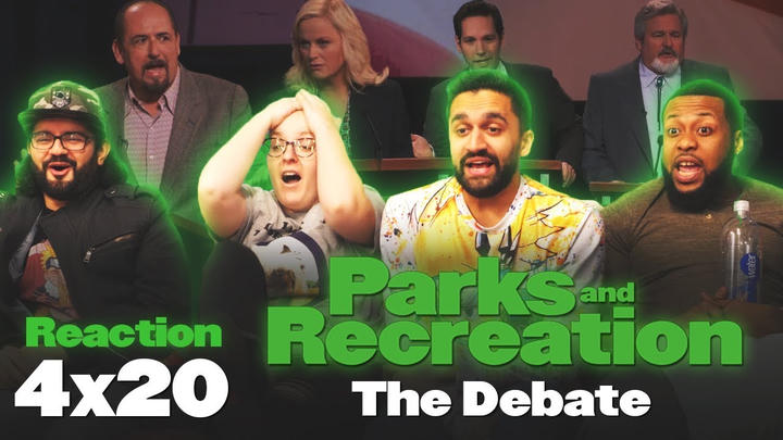 [Premium Access] Parks and Recreation - 4x20 The Debate - Group Reaction