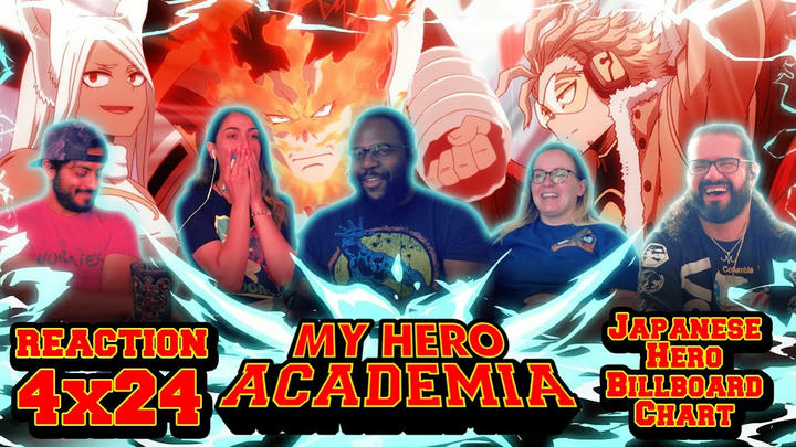 [Premium Access] My Hero Academia - 4x24 - Japanese Hero Billboard Chart - Group Reaction
