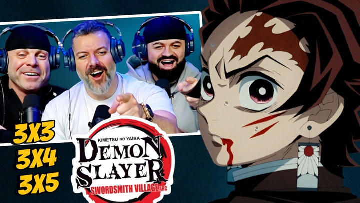 Demon Slayer reaction season 3 episode 3/4/5 (DUB) | First time watching