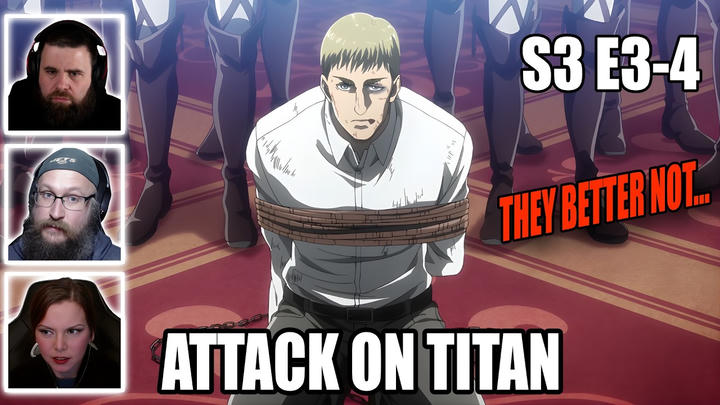 ERWIN IS IN TROUBLE?! | Attack on Titan S3 E3-4 Reaction