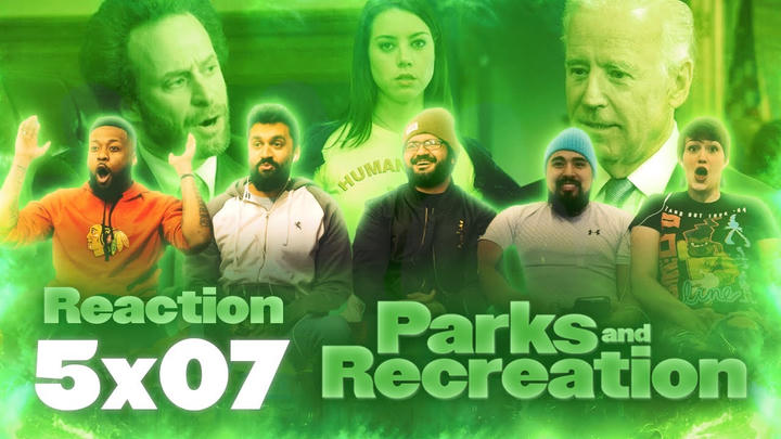 [Premium Access] Parks and Recreation - 5x7 Leslie vs. April - Group Reaction + Uncut