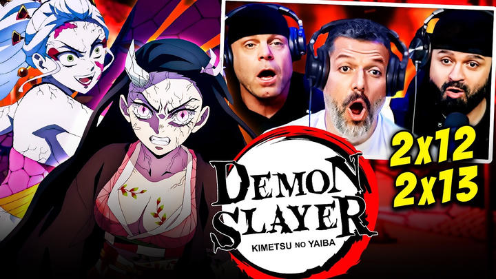 Demon Slayer reaction season 2 episode 12 & 13 (DUB) | First time watching