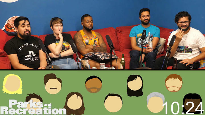 [Premium Access + Uncut] Parks and Recreation - 6x16 New Slogan - Group Reaction