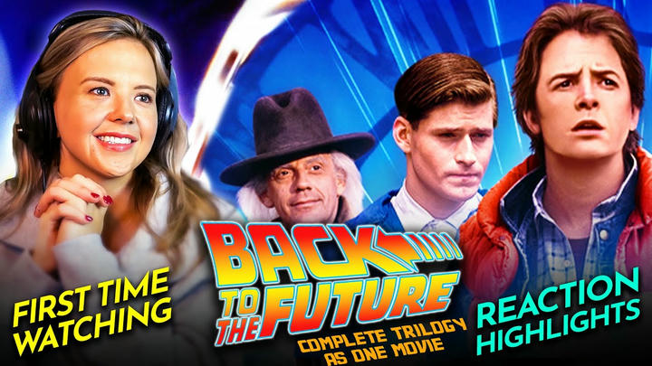 Mia zaps thru the BACK TO THE FUTURE TRILOGY (as one continuous movie reaction) FIRST TIME WATCHING