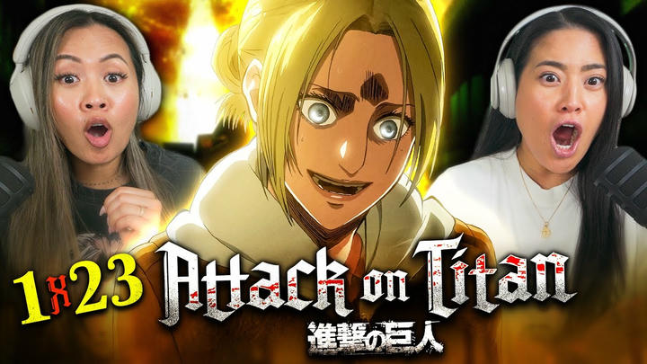 ANNIE IS WILD FOR THIS 🫨 Attack on Titan Season 1 Episode 23 | Reaction & Review