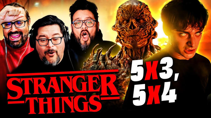 STRANGER THINGS 5 EPISODE 3 AND 4 REACTION! 5x3, 5x4 Review | Netflix