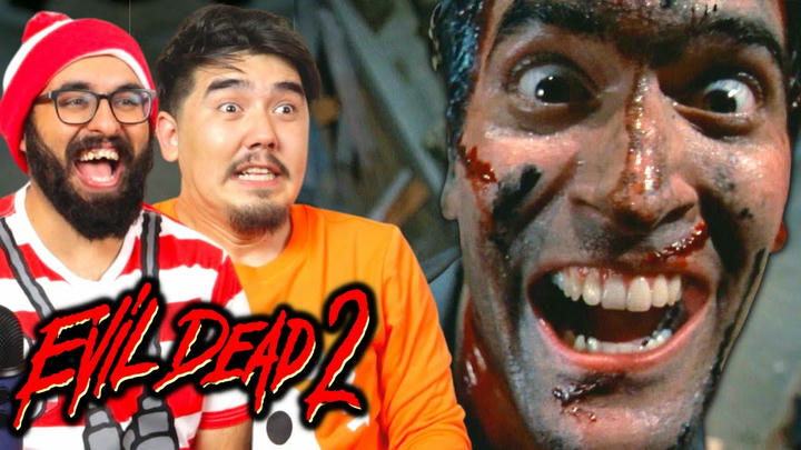 *EVIL DEAD 2* made us hysterical (First time watching reaction)
