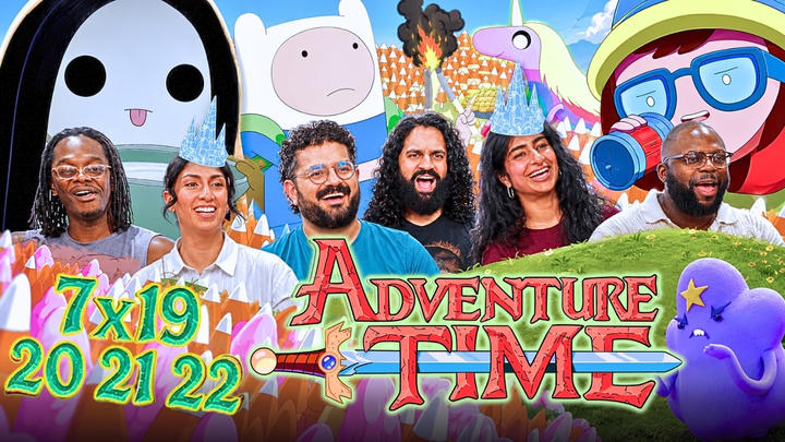 Is This a Crossover Episode? | Adventure Time - 7x19-22 | Group Reaction