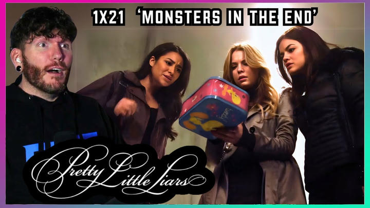 First time watching Pretty Little Liars REACTION 1x21 'Monsters in the End'