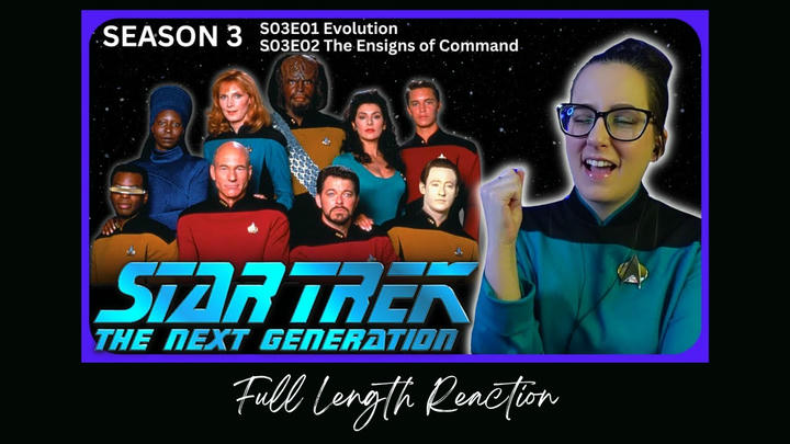 🖖Star Trek TNG S03E01-02 Full Length Reaction