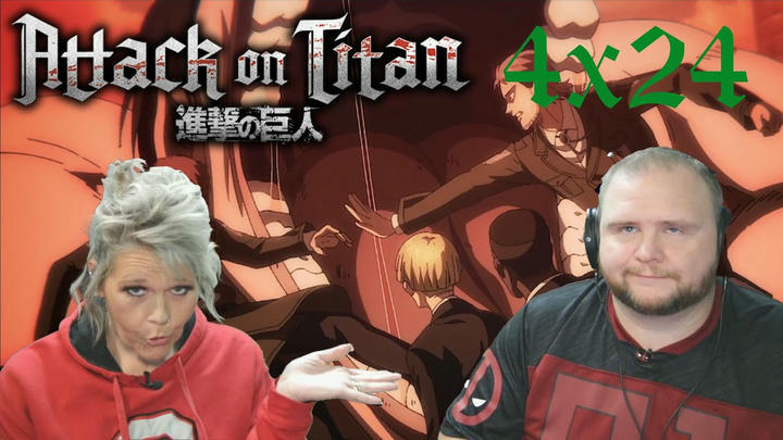 ATTACK ON TITAN 4x24 REACTION | Pride