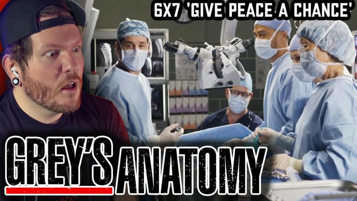 The tumor wall! | First time watching Grey's Anatomy REACTION 6x7 'GIVE PEACE A CHANCE'