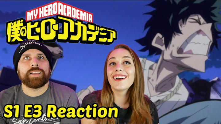 My Hero Academia [English Dub] Season 1 Episode 3 "Roaring Muscles" REACTION! 1x3