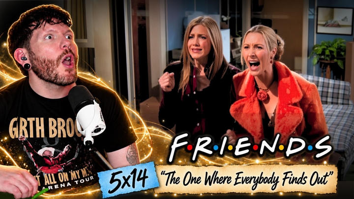 FIRST TIME WATCHING Friends 5x14 'The One Where Everybody Finds Out' REACTION