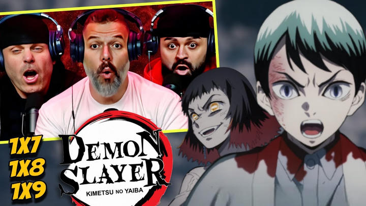 Demon Slayer reaction season 1 episode 7/8/9 (DUB)