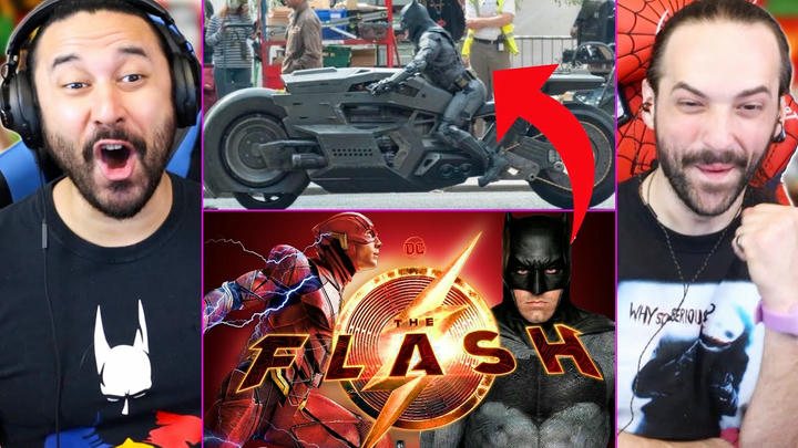 The Flash (2022) BEN AFFLECK BATMAN NEW SUIT & BIKE REVEALED In Leaked Footage - REACTION!!