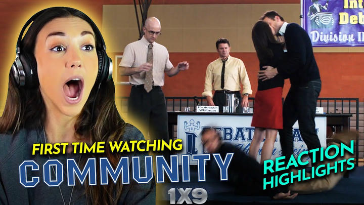 Coby cannot argue with loving COMMUNITY 1x9 "Debate 109" (2009) TV Reaction FIRST TIME WATCHING