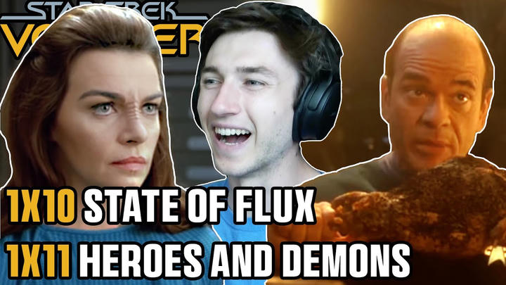 Watching STAR TREK VOYAGER for the FIRST TIME 1x10/1x11 State of Flux + Heroes and Demons REACTION