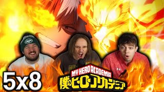TODOROKI VS TETSUTETSU | My Hero Academia 5x8 "Match 3 Conclusion" Group Reaction!