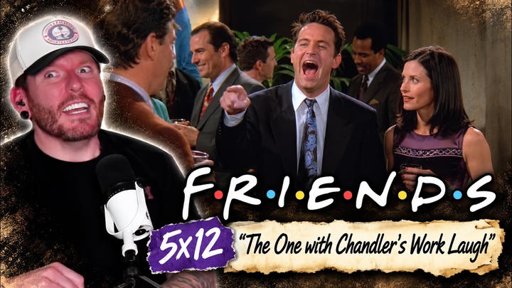 FIRST TIME WATCHING Friends 5x12 'The One with Chandler's Work Laugh' REACTION