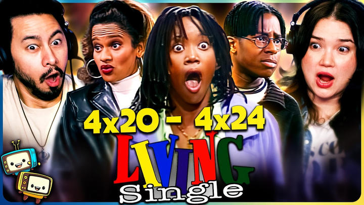 LIVING SINGLE (1996) 4x20, 4x21, 4x22, 4x23 & 4x24 SEASON FINALE REACTION! | First Time Watch