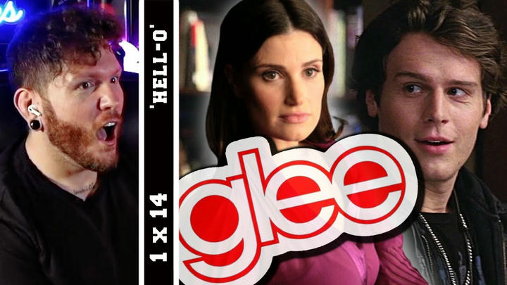 Jesse St. James!! | First time watching GLEE Reaction 1x14 'Hell-O' | IDINA TOO?!