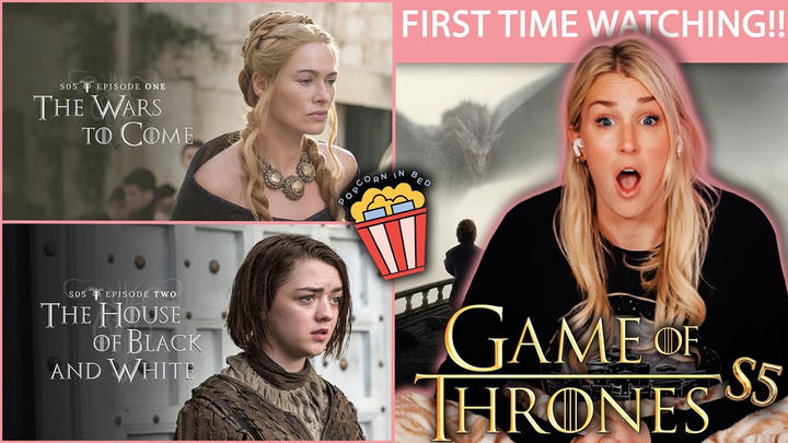 GAME OF THRONES S5:1-2 | "THE WARS TO COME" & "THE HOUSE OF BLACK AND WHITE" | REACTION