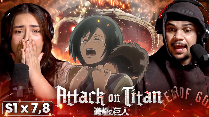 THIS CANNOT BE REAL! *ATTACK ON TITAN* S1 EP 7&8 | FIRST TIME WATCHING!