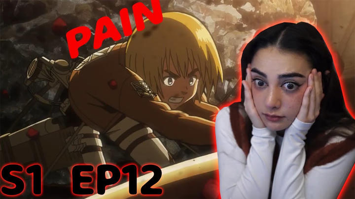 this is painful to watch // Attack on Titan Reaction S1 Ep12