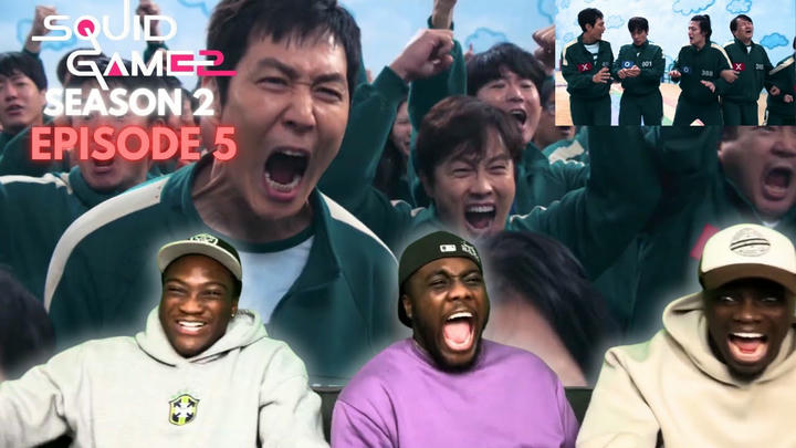 LAST SECOND INSANE SAVE!!!! SQUID GAME SEASON 2 EPISODE 5 | GROUP REACTION!!!